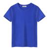 Camiseta de verano de cuello redondo color caramelo para hombre, ropa de clase para estudiantes de manga corta, camisa publicitaria de algodón de media manga al por mayor, manga corta multicolor para hombre