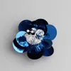 Pegatinas de Flor de Lentejuelas Decorativas para Tela, Accesorios de Cuentas, Bolsos, Zapatos y Sombreros, Cuentas Sueltas, Parches para Ropa, Calcomanías, Hecho a Mano para DIY