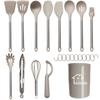 Set de 23 piezas de espátula y cuchara de silicona transfronteriza antiadherente especial de silicona espátula de silicona de grado alimenticio juego de utensilios de cocina al por mayor