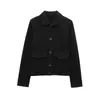 Exportación Transfronteriza Ropa de Mujer Otoño e Invierno Nuevo Estilo Europeo y Americano Moda Casual Chaqueta con Efecto Textura de Gamuza 4344622