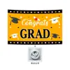 Felicitaciones Graduado Cortina de Puerta Temática Banner Tela de Fondo para Decoración de Escena de Apertura Escolar y Fiesta de Graduación Accesorios y Parejas