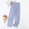 Primavera e Verão Homens Fina Puro Algodão Pijama Calças Ar Condicionado Sarja Algodão Plus Fertilizante Plus Size Anti-mosquito Calças Calças Soltas