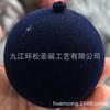 Novo Produto Transfronteiriço 10Cm8Cm6Cm Bola de Natal Flocada Pingente para Árvore de Natal Decoração Bola de Natal Flocada Bola de Veludo
