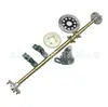Acessórios para kart caseiro DIY de quatro rodas modificados eixo traseiro reforçado 1 m 04 suspensão disco de freio disco corrente coroa 530 Montagem