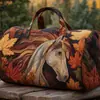 2026 Nova Série Animal Cavalo Transfronteiriça Bolsa de Viagem Acolchoada Portátil para Curta Distância Bolsa Multifuncional para Esportes Fitness