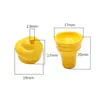 Cono de Helado Pintado Acrílico Cuentas Sueltas Pulsera de Cuentas Hecha a Mano DIY Accesorios para Collar Colgante Venta al por Mayor