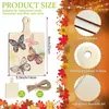 Decoraciones de Madera para Acción de Gracias y Halloween Transfronterizas Adornos de Calabaza Pintados Para Manualidades Adornos Colgantes