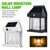 Luz Solar à Prova d'Água Novo Modelo Transfronteiriça Luz de Parede com Filamento de Tungstênio Iluminação de Pátio Luz com Sensor Luz Noturna para Jardim e Villa