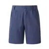 Comercio Electrónico Transfronterizo Europa América Verano Algodón Lino Casual Transpirable Muchos Bolsillos Pierna Recta Cinco Puntos Longitud Media Pantalones Cortos Verano para Hombre