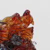 Nacai Pixiu Vidro Âmbar Colorido Ornamento Pixiu Antigo Artesanato Feng Shui Presente