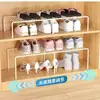 Zapatero ahorra espacio, herramienta mágica para guardar zapatos, estante divisor, zapatero, panel divisor incorporado, estante de almacenamiento en capas extensible
