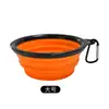 Perro Mascotas Silicona Plegable Bol Tamaño Grande Tamaño Pequeño Agua Potable Plegable Cuenca Portátil Exterior Agua Potable Acampada Comida Gato