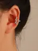 Personalidad Punk Retro Europea y Americana Clip para Oreja de Serpiente Sin Agujero Espíritu del Zodíaco Serpiente Clip Pequeño para Hueso de Oreja de Serpiente Sin Agujero en la Oreja Pendientes del Año de la Serpiente
