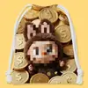 Liquidación - Bolsa de Tela de Dibujos Animados con Cordón 'Little Monster', Bolsa de Almacenamiento, Neceser, Bolsa de Artículos de Tocador Portátil al por Mayor