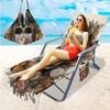 Suministro Exclusivo Transfronterizo de Fundas para Sillas de Playa de Microfibra, Serie de Calaveras Impresas Digitalmente en 3D, Desde una Pieza