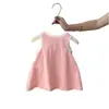 Vestido Regata Cartoon Novo de Verão 2026 para Meninas, Vestido Estiloso e Fofo para Meninas Jovens, Vestido de Princesa da Moda