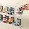Soporte de Exhibición para Figuras Caja Ciega Escritorio Pop Mart Vitrina Acrílico Transparente a Prueba de Polvo Caja de Almacenamiento para Muñecas
