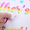DIY Inglês Parabéns para Celebrar Formatura Balão Sua Melhor Recuperação Rápida Adesivo Rede Transparente Bola de Onda Vermelha Adesivo