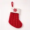 Calcetines de Navidad de Punto con Letras Navideñas Decoración de Ambiente para Fiesta Navideña Colgante para Árbol de Navidad Calcetines Pequeños