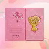 Día de la Diosa Rosa Dorada Tarjeta de Felicitación de Feliz Cumpleaños 520 Regalo Feliz Boda Año del Caballo 2026 Tarjeta de Felicitación de Billete de Oro
