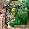 Suporte de Ferro para Plantas Estrutura de Suporte Metálica Espessada Montado na Parede Divisória Vaso de Flores Calha para Flores Suporte para Lanternas Retro Chinês Simples