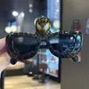 Gafas de Hombre, Gafas de Sol Polarizadas Telaraña, Gafas Suaves Anti-UV, Gafas de Niños de Moda de Silicona Dibujos Animados Spider-Man para Niñas