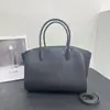 Bolso de Hombro Grande de Cuero Genuino Moda Europea y Americana, Nuevo Bolso Tote de Gran Capacidad para el Trabajo, Bolso de Hombro Simple de Alta Calidad