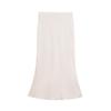Saia Midi Textura Cetim de Seda Primavera Multicor + Conjunto de Top Curto Fofo em Forma de Coração FF7-74300