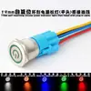 Interruptor de Botón Pulsador Metálico con Cable 12mm 16mm 19mm 22mm Rearme Automático Momentáneo Inicio Alimentación Botón de Auto-Bloqueo