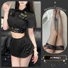 Noite Dourada Lingerie Sexy Uniforme Europeu e Americano Conjunto Tentação Saia Curta Policial Apaixonada Qqny Role-Playing Uniforme Sexy