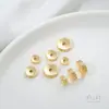 Preservador de Cor Cobre Revestido 14K Ouro Grosso Padrão Dragão Espaçador Padrão Espaçador Roda de Contas com Espaçador Pendente Acessórios para Joias Artesanais com Contas