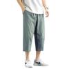 Pantalones Capri de Estilo Chino para Hombre Verano Delgados 2021 Nuevos Holgados de Cinco Puntos Rectos de Secado Rápido Deportivos de Seda de Hielo