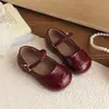Estilo Coreano Plata Nuevo Versátiles para Niñas 2026 Zapatos de Princesa para Niñas Primavera Tendencia Zapatos Individuales Zapatos Elegantes para Niñas