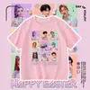 Camiseta de Manga Corta Cazadores de Demonios de Comercio Exterior Transfronterizo para Hombres, Mujeres y Niños, Camiseta Versátil de Media Manga