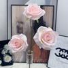 Flores Artificiales de Rosa y Peonía para Bodas Blancas Transfronterizas Decoración de Salón de Bodas Flores Falsas Adornos de Ramo Decorativo de Rosa