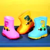 Botas de Lluvia para Niños Antideslizantes Suela Suave Lindo Dibujo Animado de Dinosaurio Forradas de Felpa Cálidas Extraíbles Botas de Lluvia para Hombres, Mujeres, Niños de Edad Media y Mayores