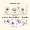 BR93847 estilo de tinta linda flor desabrochando autoadesivos para parede sala de estar quarto corredor parede de fundo adesivos decorativos
