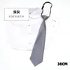 Corbata Uniforme Azul Oscuro Negro Rojo Vino para Mujer Estudiante DK Estilo Coreano Retro Estilo Hong Kong Color Sólido Tendón de Goma Gratis