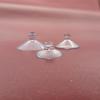 Fábrica atacado pvc transparente vidro 22mm cogumelo cabeça pequeno estacionamento sinal 2,2 cm