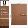Libreta de oficina de negocios personalizada vintage ventana hebilla de flor bloc de notas traje trabajo reunión libro de grabación logo imprimible