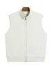 Colete de Algodão Espesso Tendência Retrô Outono e Inverno 380g Moda Casual Elegante para Homens Atividade de Grupo Corporativo Roupa de Trabalho Estampada com Logo