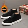 Nuevas Zapatillas de Caña Alta, Zapatos Casuales de Cuero, Zapatos de Trabajo para Exteriores de Cuero Genuino, Suelas Suaves Versátiles, Ligeros Estilo Old Money Cómodos Zapatos para Hombre