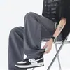 Pantalones Rectos de Malla de Seda Helada para Hombre, Verano Finos Transpirables Caídos de Secado Rápido, Pantalones Deportivos Casuales Sueltos de Verano