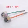 Cepillo de Higiene Cepillo para Inodoro Redondo Cuadrado Hogar Limpieza Escupidera Inodoro Plástico Tipo Plano Silicona Mango Extendido
