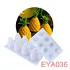 Molde de silicona para pastel de frutas spot blanco lechoso amor francés tres dimensiones herramienta de rectificado de mousse molde para hornear pastel al vapor diy