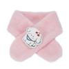 Cachecol de Pelúcia Cereja Cachorro Outono/Inverno 2024 para Meninos e Meninas, Aquecedor de Pescoço Infantil Quente e à Prova de Vento, Estilo Infantil Moderno