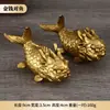 Ornamento de Latão para Dinheiro e Peixe para Decoração de Mesa de Casa e Escritório