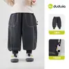Dududu Home Calças Infantis Nova Coleção Outono Calças Esportivas para Meninos Calças Longas Casuais para Bebê Roupas Infantis de Outono para Meninas Com Veludo