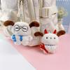 Colgante de Perro con Cuchillo y Tenedor de Diablo Divertido de Dibujos Animados Lindo Colgante de Perro Pescado de Trabajo Accesorios para Bolsos Zapatillas