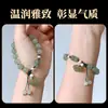 Jade Hetiano Natural Accesorios Pequeños DIY Hebilla de Seguridad de Jade Colgante para Pulsera Cuentas Sueltas Cuentas de Gota Pequeñas